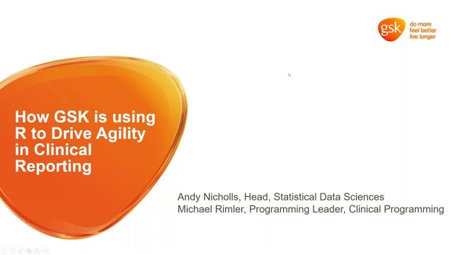 Andy Nicholls & Michael Rimler | Using R to Drive Agility in Clinical Reporting | RStudio (2020)